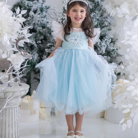 【予約】princess blue snow dress