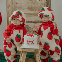 [即納]  Sweet berry rompers