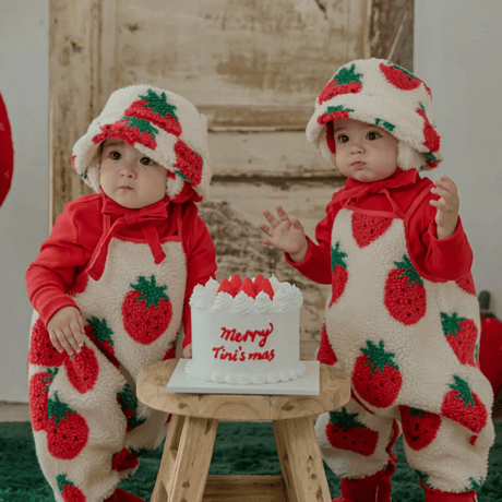 [即納]  Sweet berry rompers
