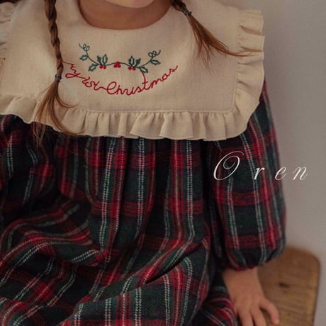 [予約] Eve Check dress/ OREN by Hibyebebe
