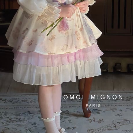 [予約]  Floral Lace Embroidered Dress / omoi mignon