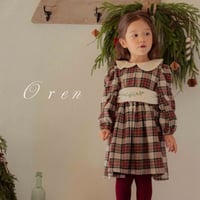 [即納] Noelia Check dress / OREN by Hibyebebe(S sizeのみ)