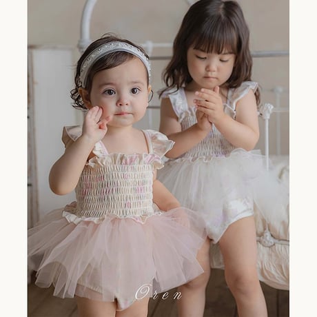 [予約] Flora Tulle Swimwear (Kids) / OREN by Hibyebebe