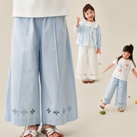 [予約] Marine Embroidery Wide Pants