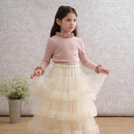 [即納] Frill Inner-T /sonny kids  （　Beige 90, 120＿のみ）