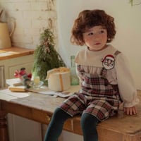 [即納] Noelia Check Overalls Bebe / OREN by Hibyebebe (Ssize のみ)