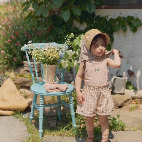 [予約] Soleil Scarf Straw Hat/ OREN by Hibyebebe
