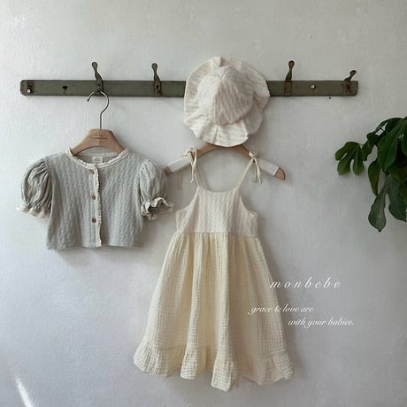 [予約] Rosé knit dress/ Monbebe