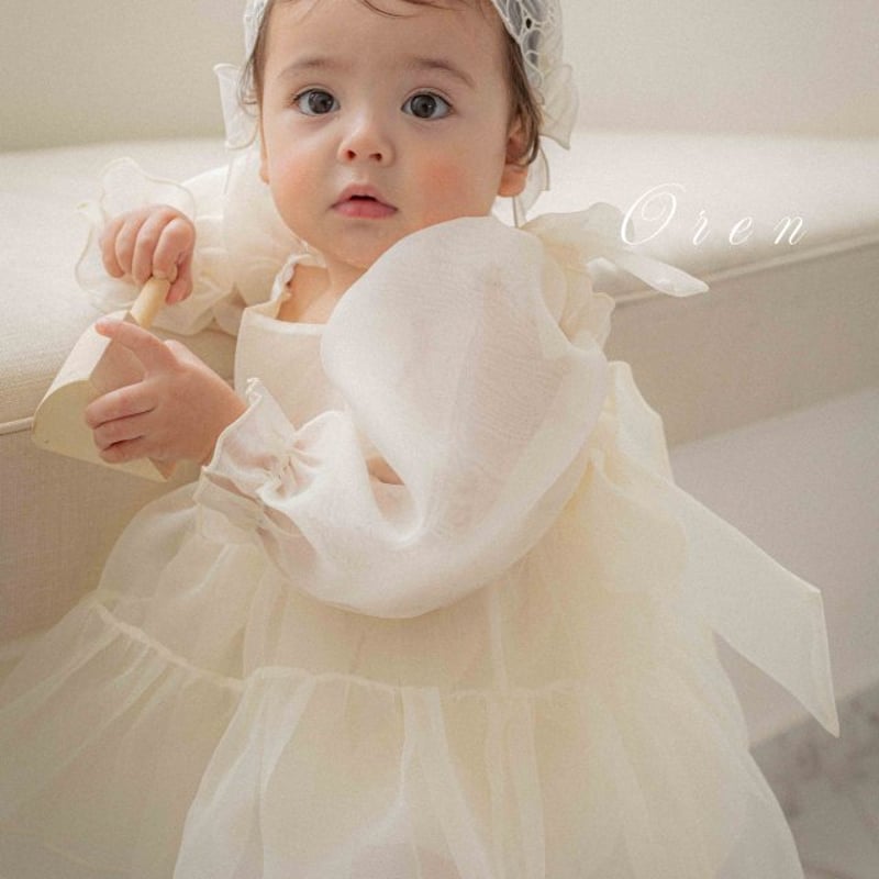 予約] Serine Organza Suit (Cream) / OREN by Hiby