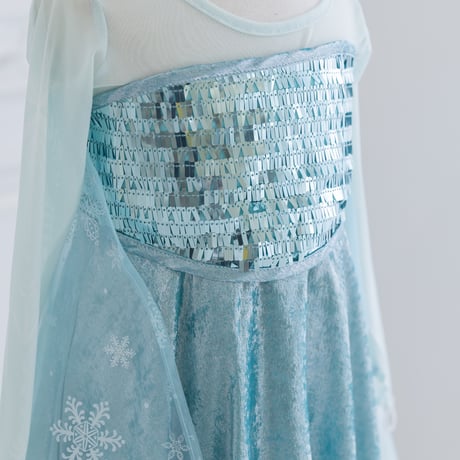 [予約] New Snow Queen Glitter Dress