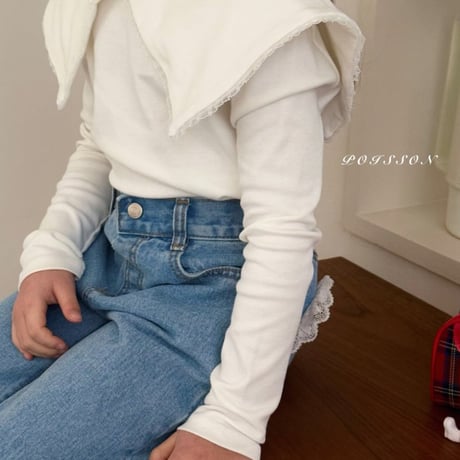[即納] Heart pocket denim/POISSON （JL,S_ size のみ）