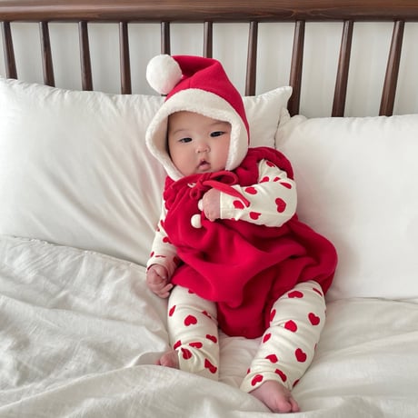 [即納]  Christmas suit + hat set (Santa) /Jea ya bebe