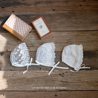 [予約 Rosette lace bonnet  /M.kids