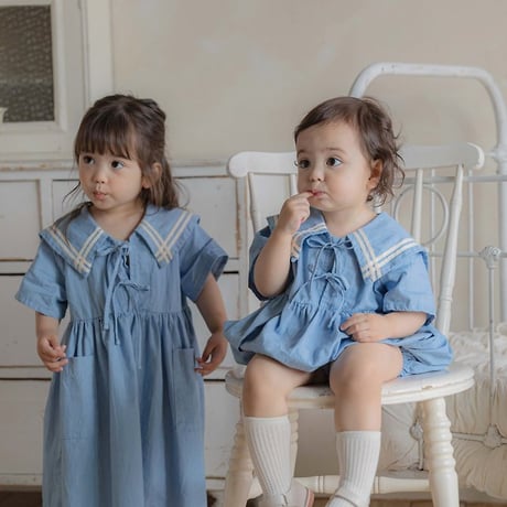 [予約] Mare Sailor Suit (Bebe) / OREN by Hibyebebe