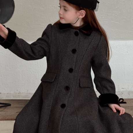 [即納] Elegant Wool Princess Coat（　110＿のみ）