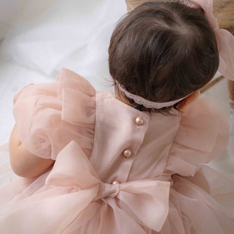 [即納] Serena Pintuck Organza Suit / OREN by Hibyebebe（Pink M_size のみ）