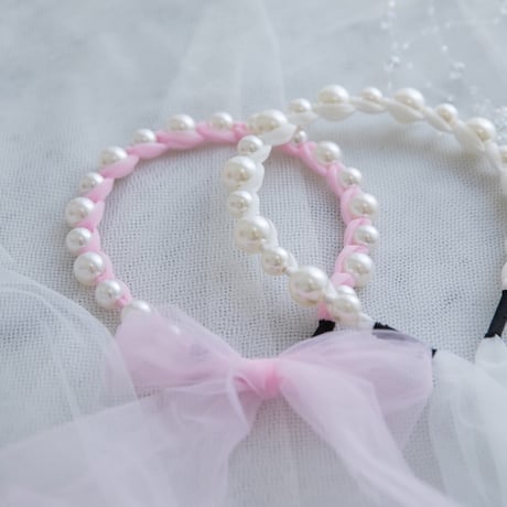 [予約] pearl lace headband