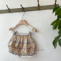 [予約] Check Peony Balloon Shorts/ Monbebe
