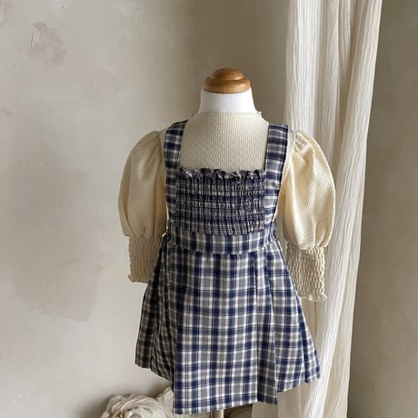 [即納] Roa pleated One-piece / MON PETIT BEBE(BeigeS のみ)
