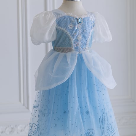 [予約] Crystal shoes Glitter Dress+ tiara & stick set