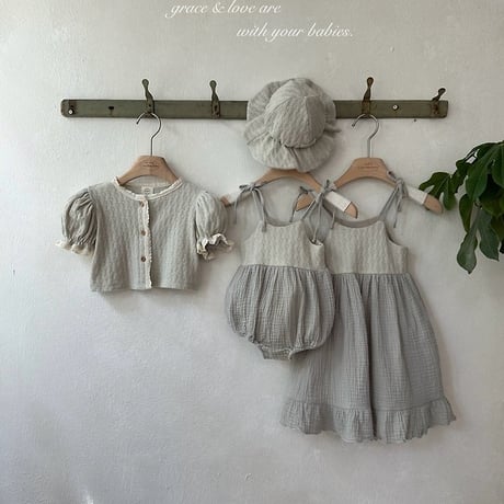[予約] Rosé knit dress/ Monbebe