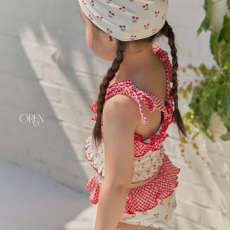 [予約] Rochelle Cherry Swimming Hat / OREN by Hibyebebe