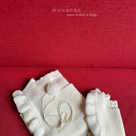[即納] Knit Frill Best MOM/ monbebe