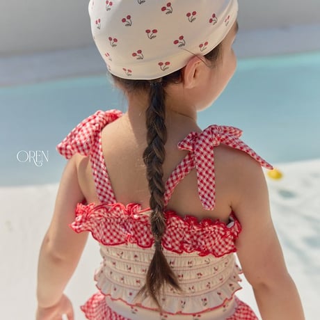 [予約] Rochelle Cherry Swimming Hat / OREN by Hibyebebe