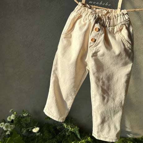[即納] cotton daily pants / monbebe （ blue M _ size のみ）