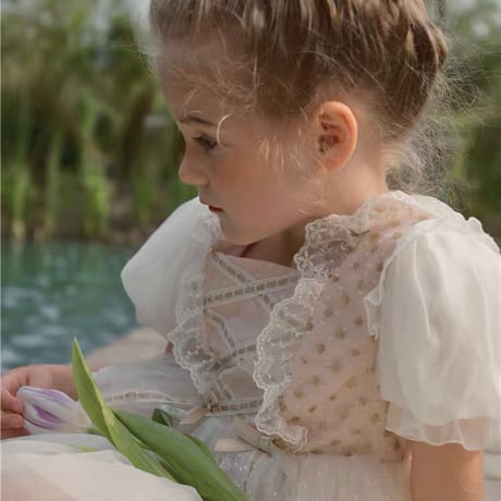 [予約] Soft Bloom Layered Tulle Dress / omoi mignon