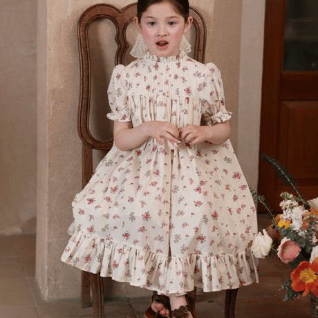 [予約] Antique Floral Dress