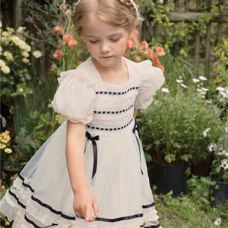 [予約]  Petite French Ribbon Dress / omoi mignon