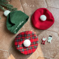 [予約] Eve Fur Pom Pom Beret / OREN by Hibyebebe