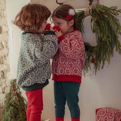 [予約] Snowflake knit MTM (with muffler) / OREN by Hibyebebe