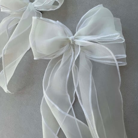 【予約】 Creamy White Hairclip  /nelia wears