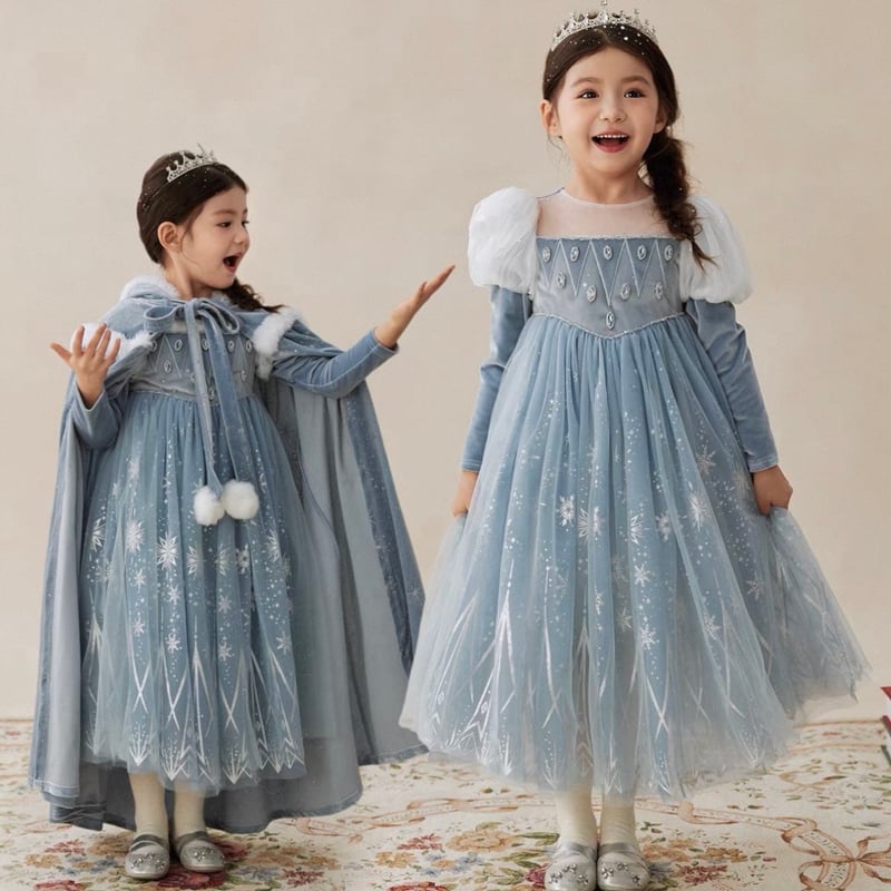 プリンセスエルサドレス 100cm/Mimiel 娘をプリンセスに