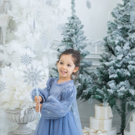 [即納] princess ice blue winter dress