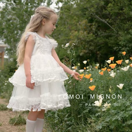 [予約]  White Garden Tulle Dress / omoi mignon