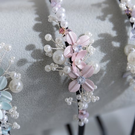 [予約]  flower pearl shushu hair band