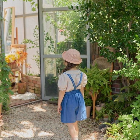 [予約] Soleil denim overalls/ OREN by Hibyebebe