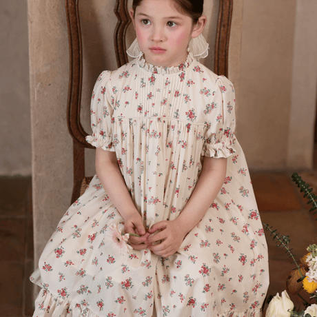 [予約] Antique Floral Dress