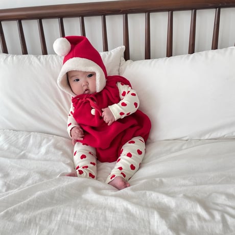 [即納]  Christmas suit + hat set (Santa) /Jea ya bebe