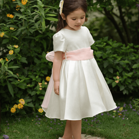 [予約] Pink Ribbon Grace Dress