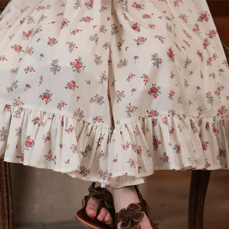 [予約] Antique Floral Dress