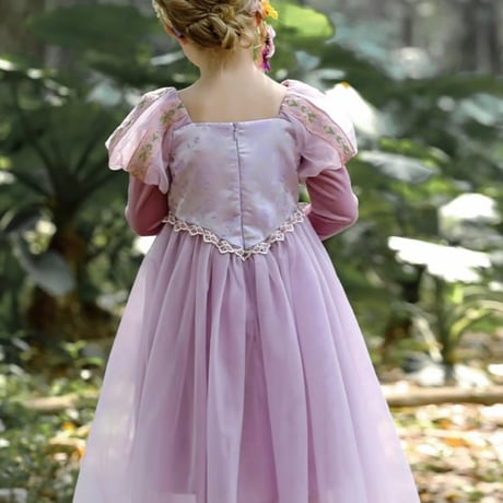 [予約] Lavender Shine Princess Dress (Short, Long)+ tiara & stick set
