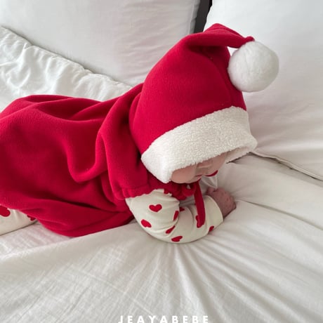 [即納]  Christmas suit + hat set (Santa) /Jea ya bebe