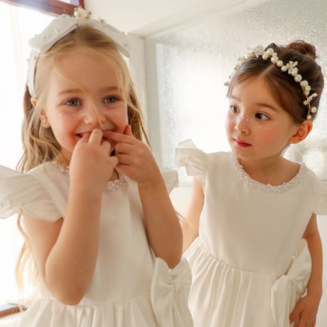 [予約] Pearl Ribbon Headband/ Mini Recipe
