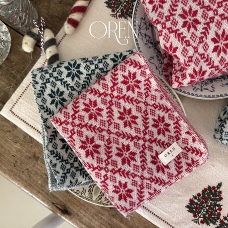 [予約] Snowflake knit MTM (with muffler) / OREN by Hibyebebe