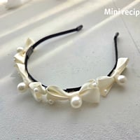 [予約] Tiny Ribbon Hairband / Mini Recipe
