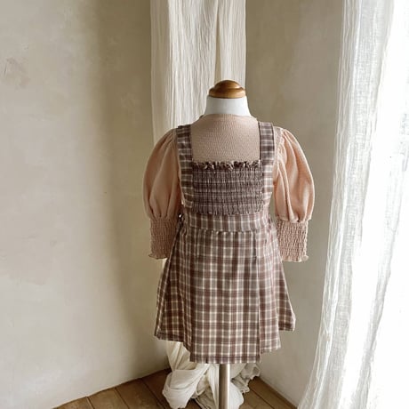 [即納] Roa pleated One-piece / MON PETIT BEBE(BeigeS のみ)